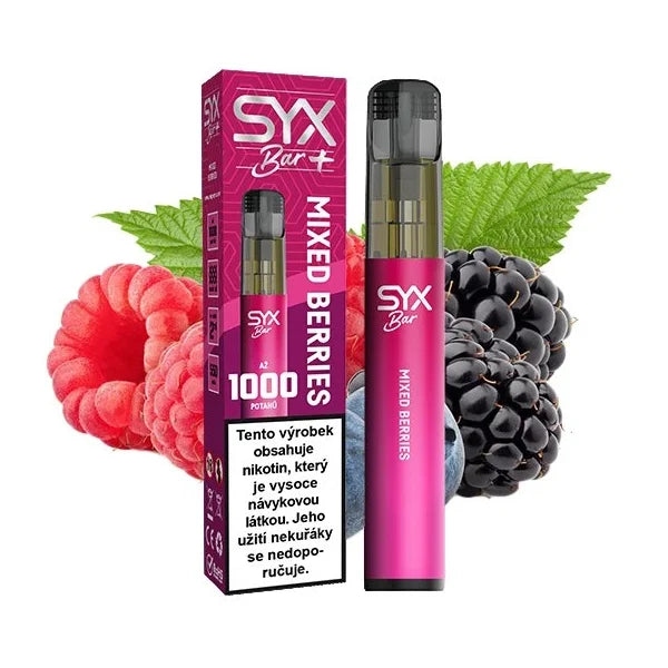 SYX Bar 1000 jednorázová e-cigareta Mixed Berries mix bobulí