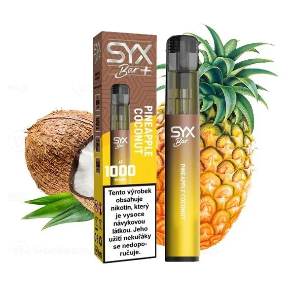 SYX Bar 1000 jednorázová e-cigareta Pineapple Coconut ananas kokos