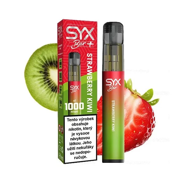 SYX Bar 1000 jednorázová e-cigareta Strawberry Kiwi jahoda kiwi
