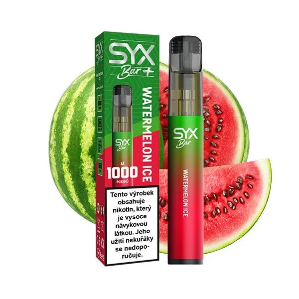 SYX Bar 1000 jednorázová e-cigareta Watermelon Ice ledový vodní meloun