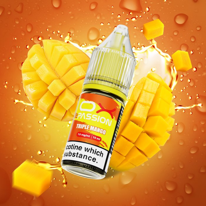 Triple Mango OXVA OX Passion Salt – mango e-liquid s nikotinovou solí pro elektronické cigarety, POD systémy a každodenní MTL vaping