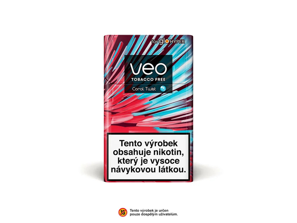 VEO Coral Twist krabička – náplně pro glo s osvěžující ovocnou příchutí