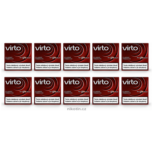 Virto Classic Tobacco karton s 10 krabičkami klasických tabákových náplní pro glo HILO