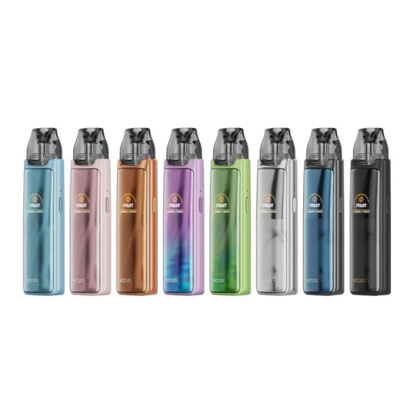 Plnitelné POD elektronické cigarety VOOPOO VMATE MAX 2 ve všech osmi barevných variantách.