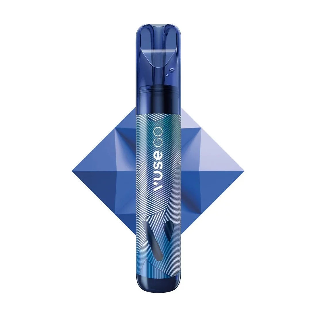 Jednorázová elektronická cigareta Vuse GO 1000 Blueberry Mint s příchutí ledové borůvky, 18 mg nikotinu