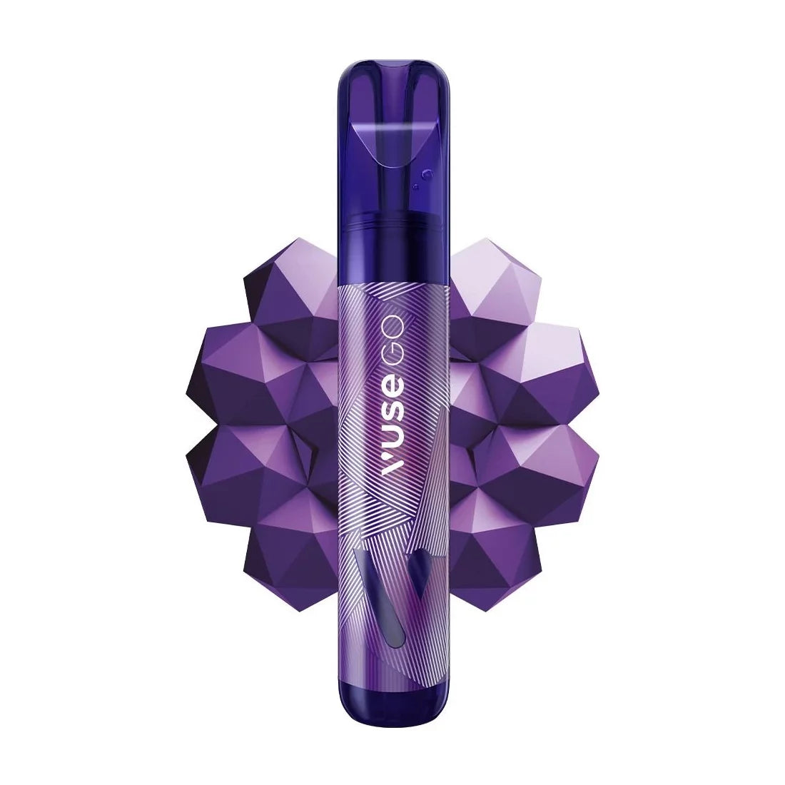 Jednorázová elektronická cigareta Vuse GO 1000 Grape Mint s příchutí ledových hroznů, 18 mg nikotinu