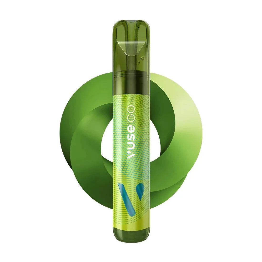 Jednorázová elektronická cigareta Vuse GO 1000 Green Apple s příchutí zeleného jablka, 18 mg nikotinu