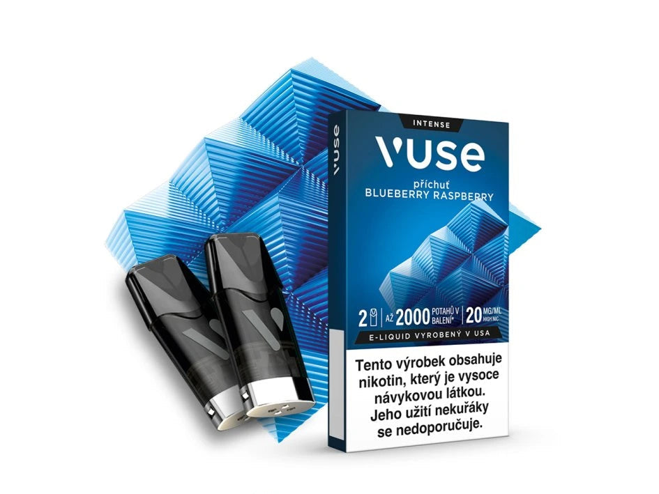Vuse Pod Blueberry Raspberry 20 mg 2 ks předplněné náplně do elektronické cigarety s příchutí borůvek a malin