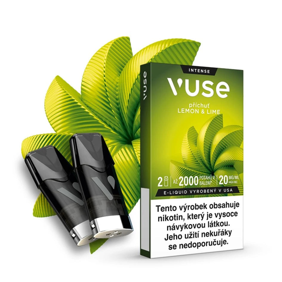 Vuse Pod Lemon & Lime 20 mg 2 ks předplněné náplně do elektronické cigarety s chutí citronu a limetky