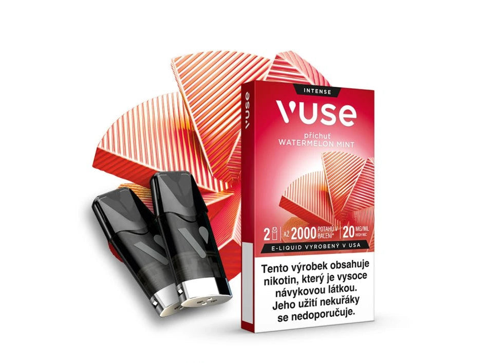 Vuse Pod Watermelon Mint 20 mg 2 ks předplněné náplně do elektronické cigarety s chutí melounu a chladivé máty
