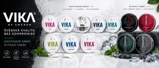 VIKA recenze – nikotinové sáčky a žvýkací tabák ze Švédska