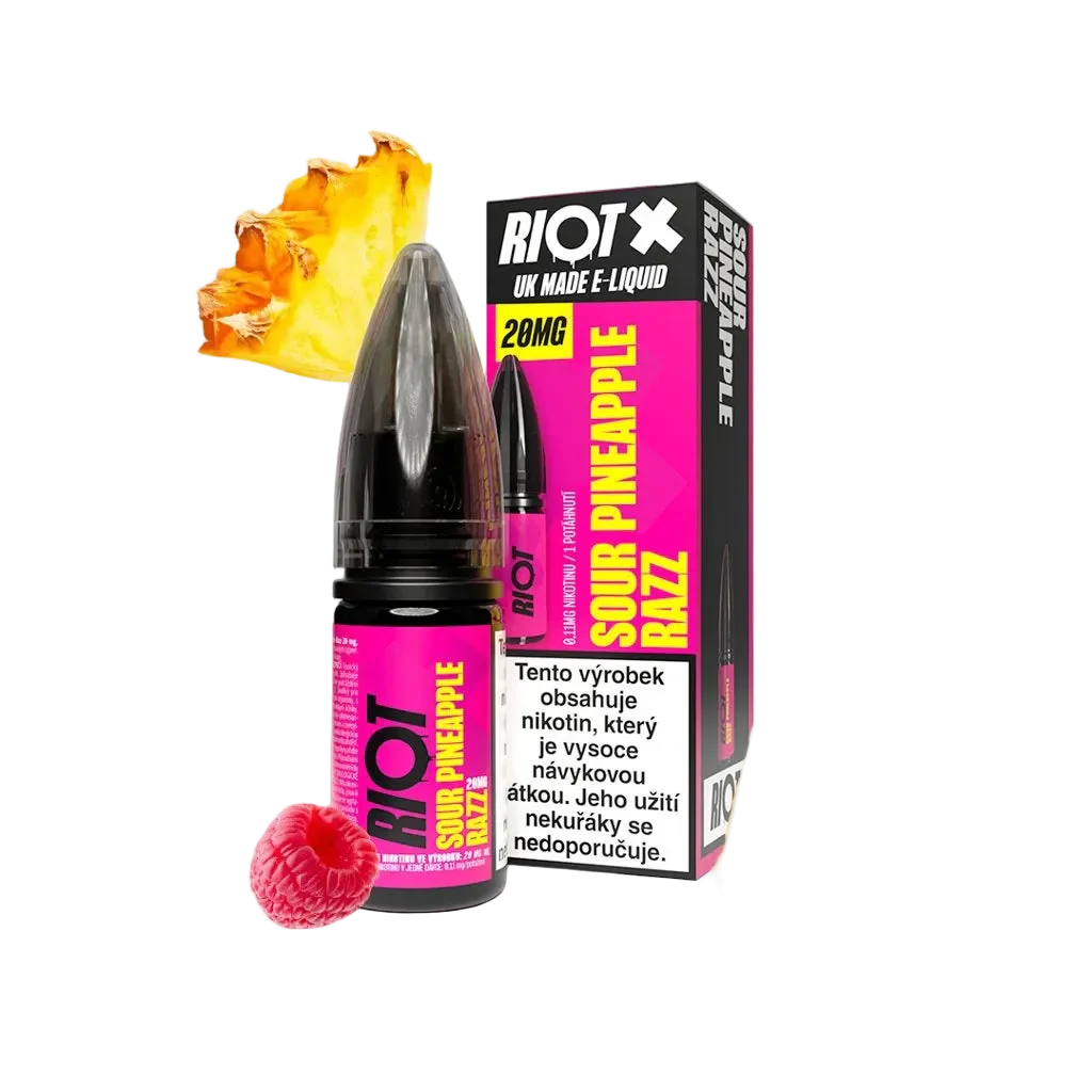 RIOT X Salt e-liquidy s nikotinovou solí – příchutě do pod systému 50/50 MTL vapování