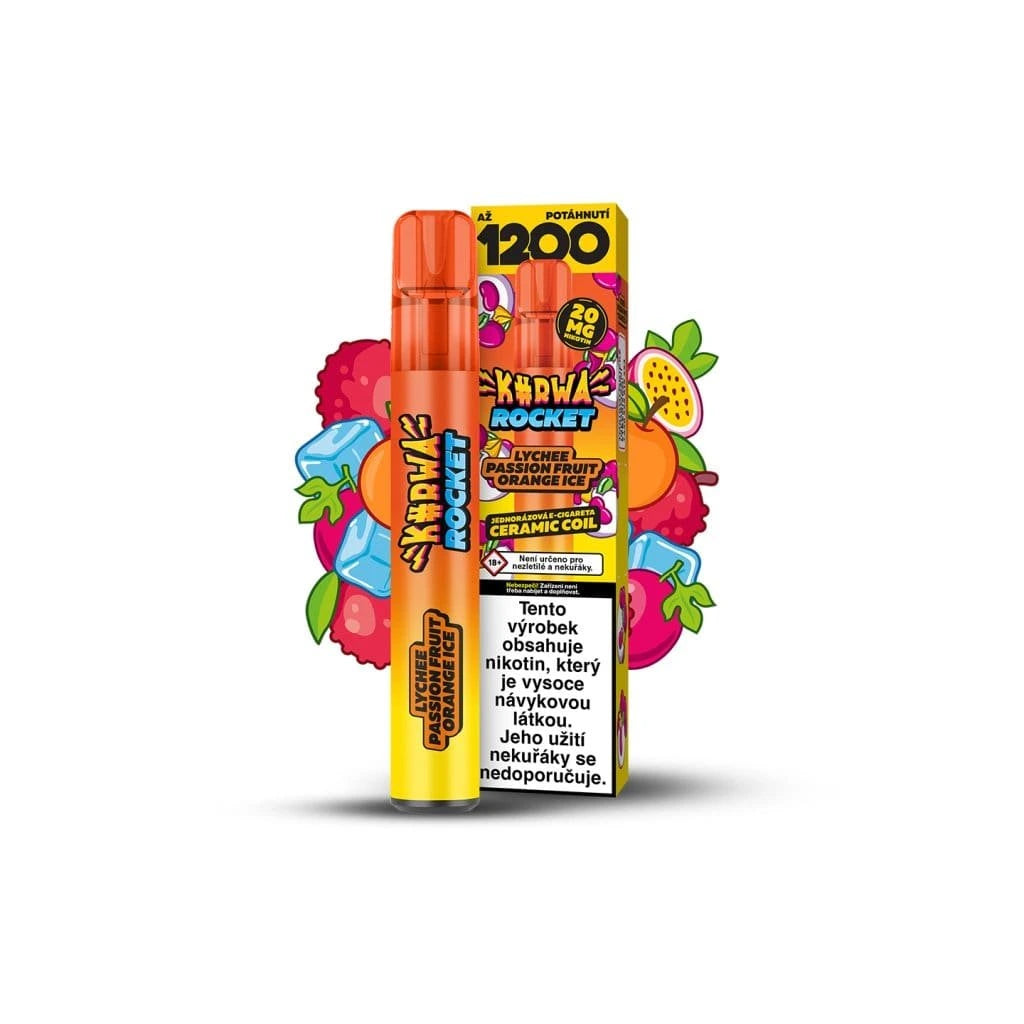 KURWA ROCKET Lychee Passion Fruit Orange Ice
