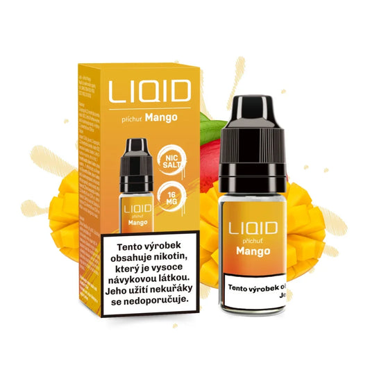 Mangový e-liquid LIO LIQUID Salt Mango v 10ml lahvičce, nikotinová sůl 16 mg/ml
