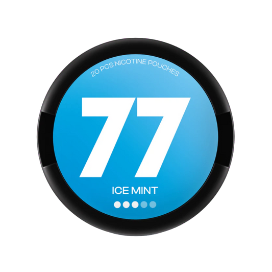 Nikotinové sáčky 77 Ice Mint přinášejí intenzivní mátovou chuť s výrazným chladivým efektem. Každý sáček obsahuje 10,4 mg nikotinu a balení obsahuje 20 sáčků. Chuťový profil zahrnuje mentol, svěží mátu a chladivý závěr. Produkt je vhodný pro diskrétní každodenní použití.