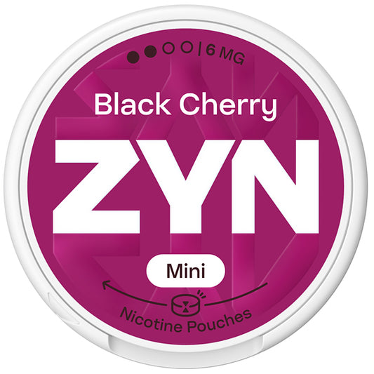 Nikotínové sáčky ZYN  Mini Black Cherry s příchutí černá třešeň, síla 6mg nikotinu na sáček