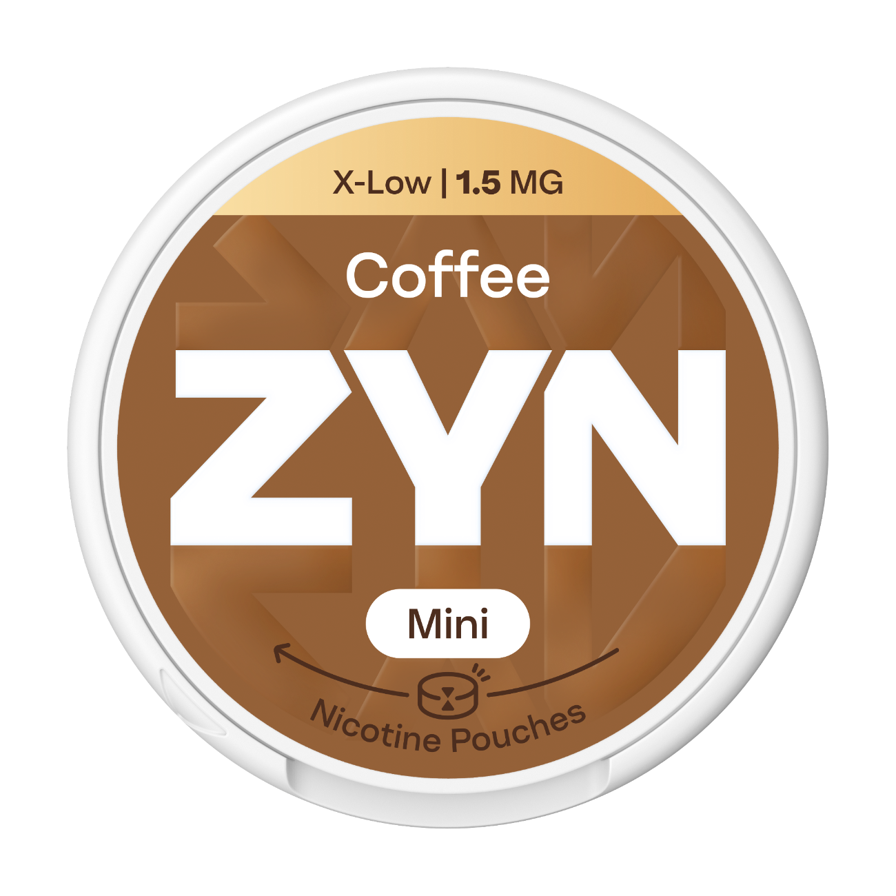 Nikotínové sáčky ZYN Mini Coffee s příchutí Kávy, síla 1,5mg nikotinu na sáček