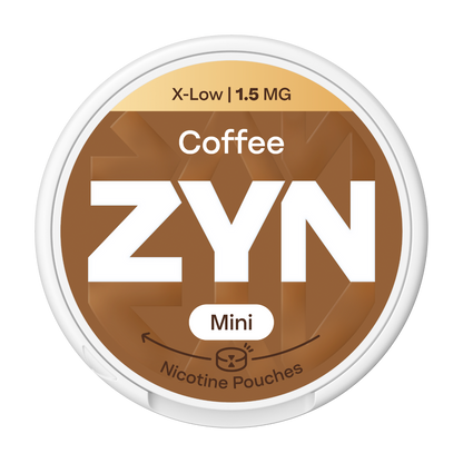 Nikotínové sáčky ZYN Mini Coffee s příchutí Kávy, síla 1,5mg nikotinu na sáček