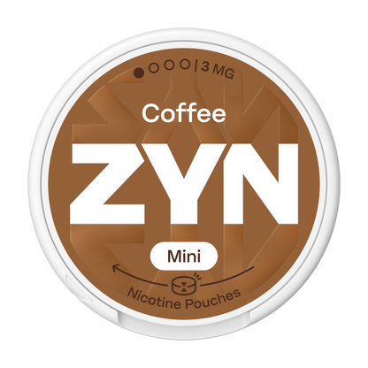 Nikotínové sáčky ZYN Mini Coffee s příchutí Kávy, síla 3mg nikotinu na sáček