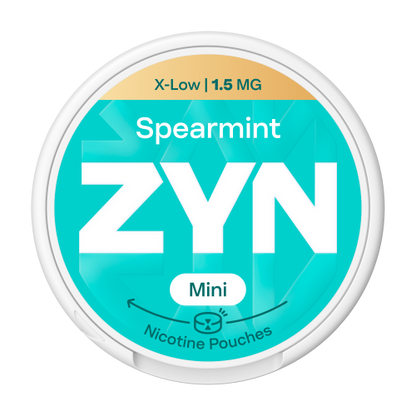 Nikotínové sáčky ZYN Mini Spearmint s příchutí máta spearmint, síla 1.5mg nikotinu na sáček