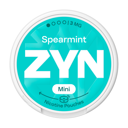 Nikotínové sáčky ZYN Mini Spearmint s příchutí máta spearmint, síla 3mg nikotinu na sáček
