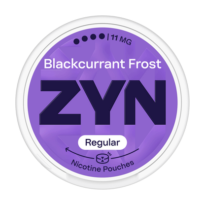 Nikotínové sáčky ZYN Regular Blackcurrant Frost s příchutí Černý rybíz s lesním ovocem a Mentolem, síla 11mg nikotinu na sáček