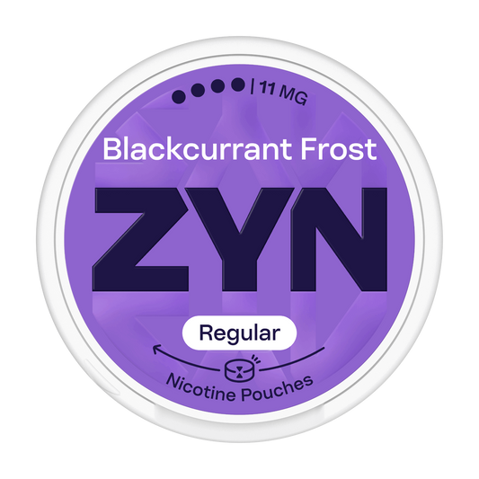 Nikotínové sáčky ZYN Regular Blackcurrant Frost s příchutí Černý rybíz s lesním ovocem a Mentolem, síla 11mg nikotinu na sáček