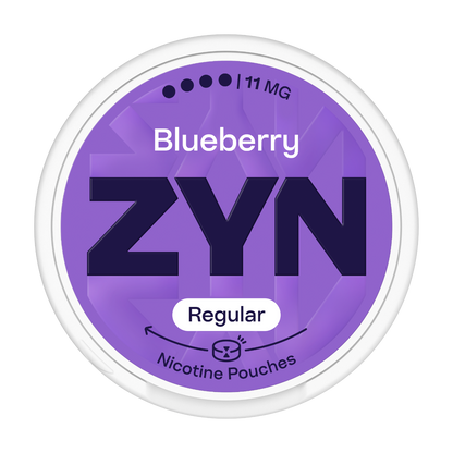 Nikotínové sáčky ZYN Regular Blueberry s příchutí Borůvky a lesní plody, síla 11mg nikotinu na sáček