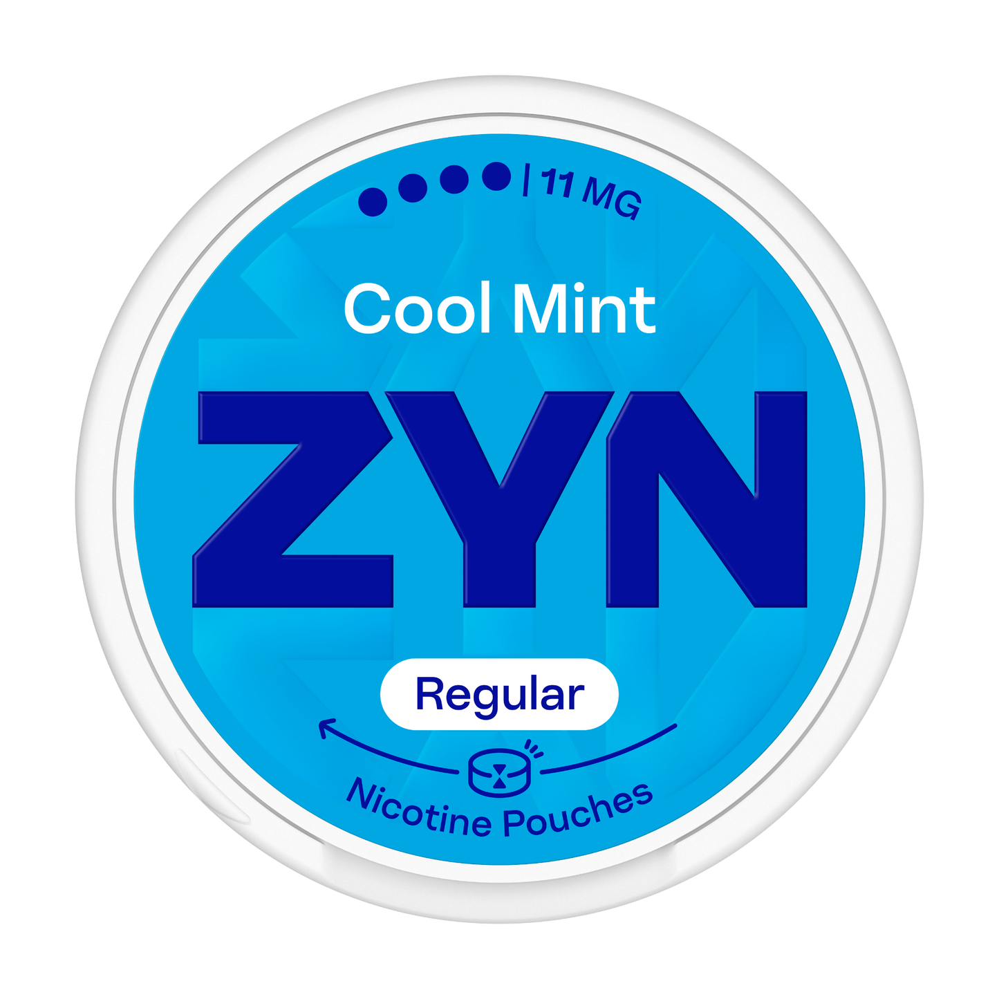 Nikotínové sáčky ZYN Regular Cool Mint s příchutí Svěží máta peprná, síla 11mg nikotinu na sáček