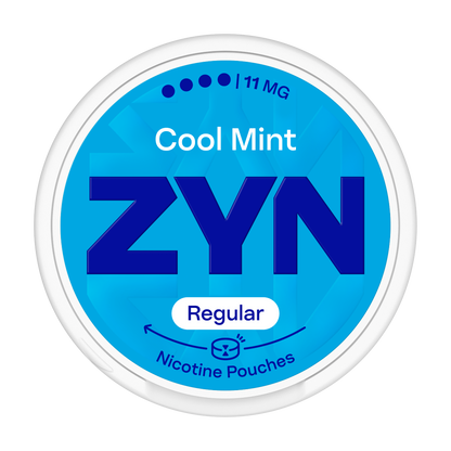 Nikotínové sáčky ZYN Regular Cool Mint s příchutí Svěží máta peprná, síla 11mg nikotinu na sáček