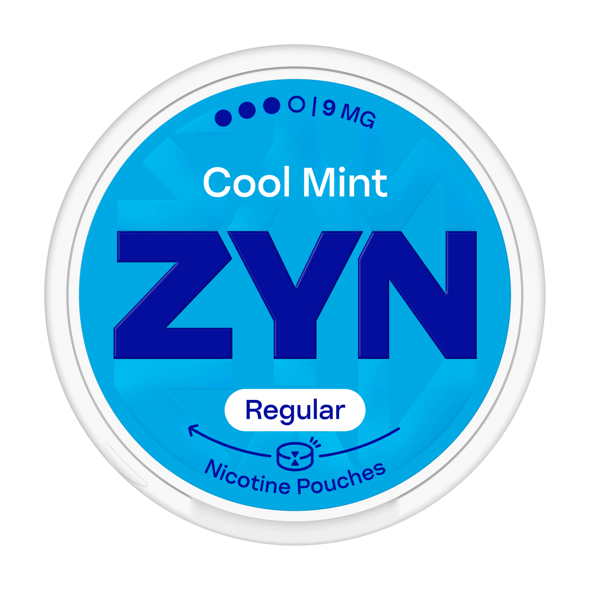 Nikotínové sáčky ZYN Regular Cool Mint s příchutí máta síla 9mg nikotinu na sáček