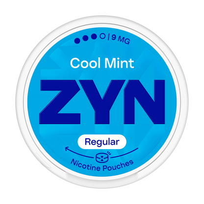 Nikotínové sáčky ZYN Regular Cool Mint s příchutí máta síla 9mg nikotinu na sáček