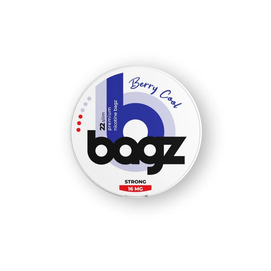 BAGZ Berry Cool 16mg nikotinové sáčky lesní plody a máta silné slim balení 22 kusů