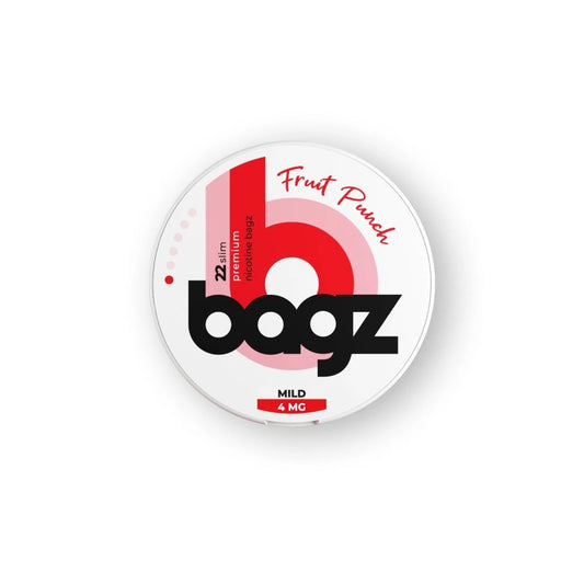 BAGZ Fruit Punch 4mg nikotinové sáčky ovocný mix tropické ovoce slim balení 22 kusů