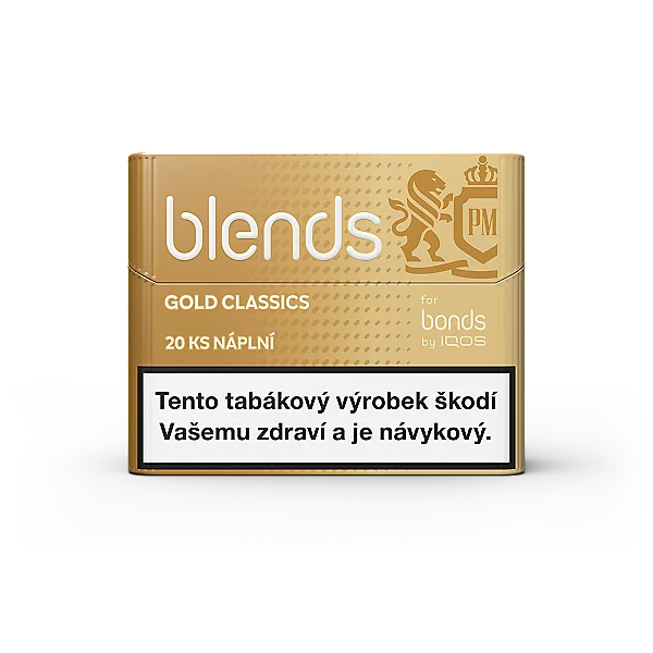 BLENDS Gold Classics – krabička 20 tabákových náplní pro BONDS 2 by IQOS