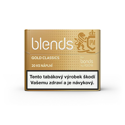 BLENDS Gold Classics – krabička 20 tabákových náplní pro BONDS 2 by IQOS
