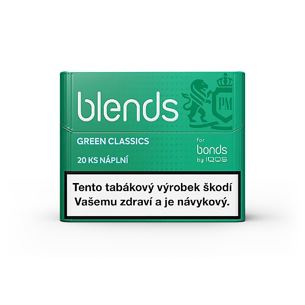 BLENDS Green Classics – krabička 20 tabákových náplní pro BONDS 2 by IQOS