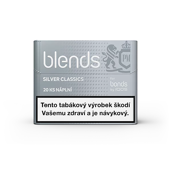 BLENDS Silver Classics – krabička 20 tabákových náplní pro BONDS 2 by IQOS