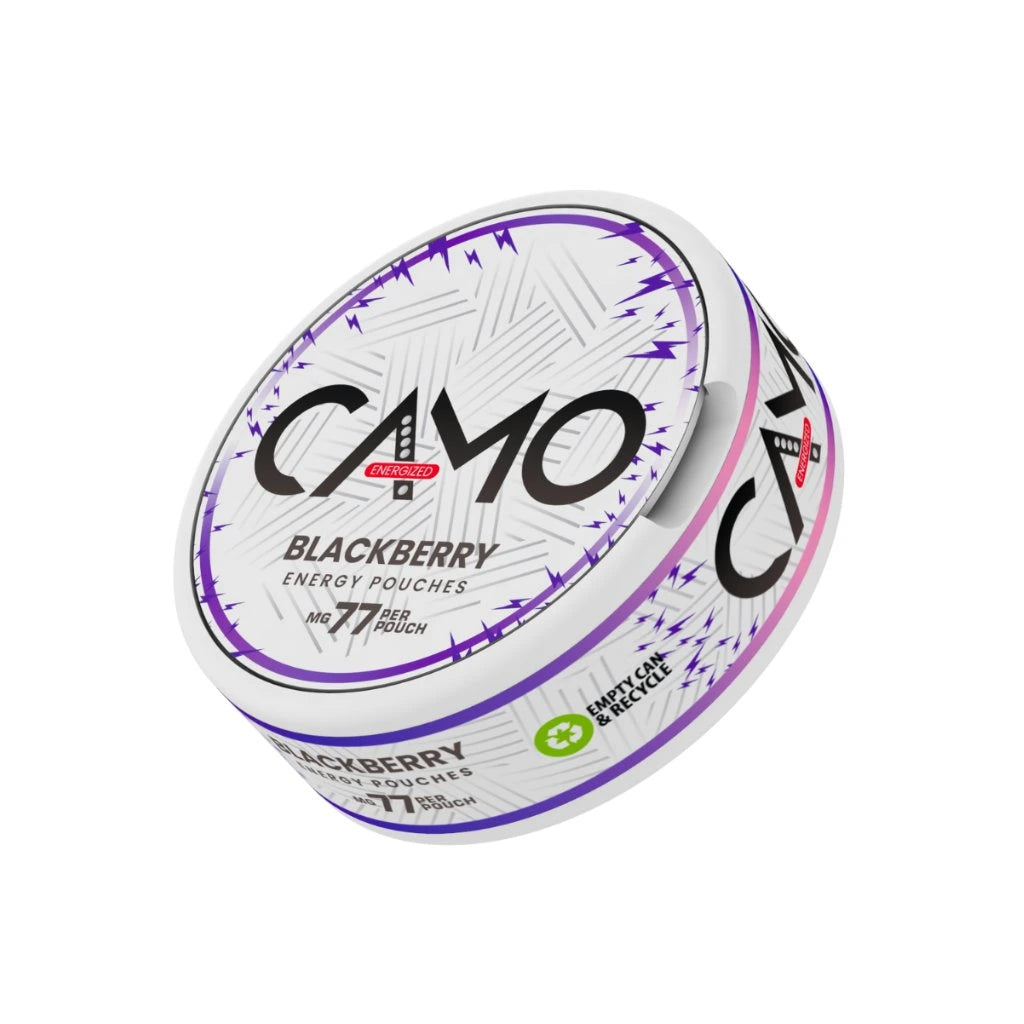 CAMO Energy Blackberry kofeinové sáčky s chutí sladkých ostružin