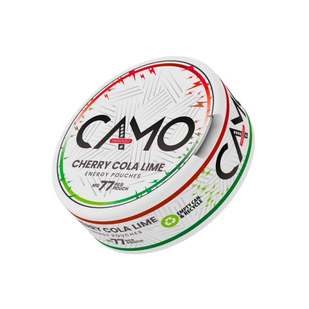 CAMO Energy Cherry Cola Lime kofeinové sáčky s chutí třešňové coly a limetky