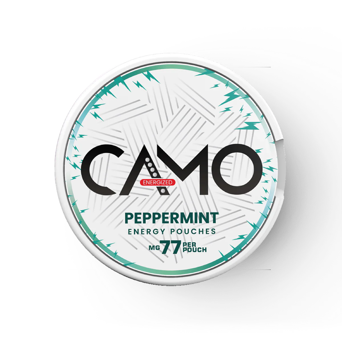 CAMO Energy Peppermint kofeinové sáčky s příchutí máty peprné a 77 mg kofeinu