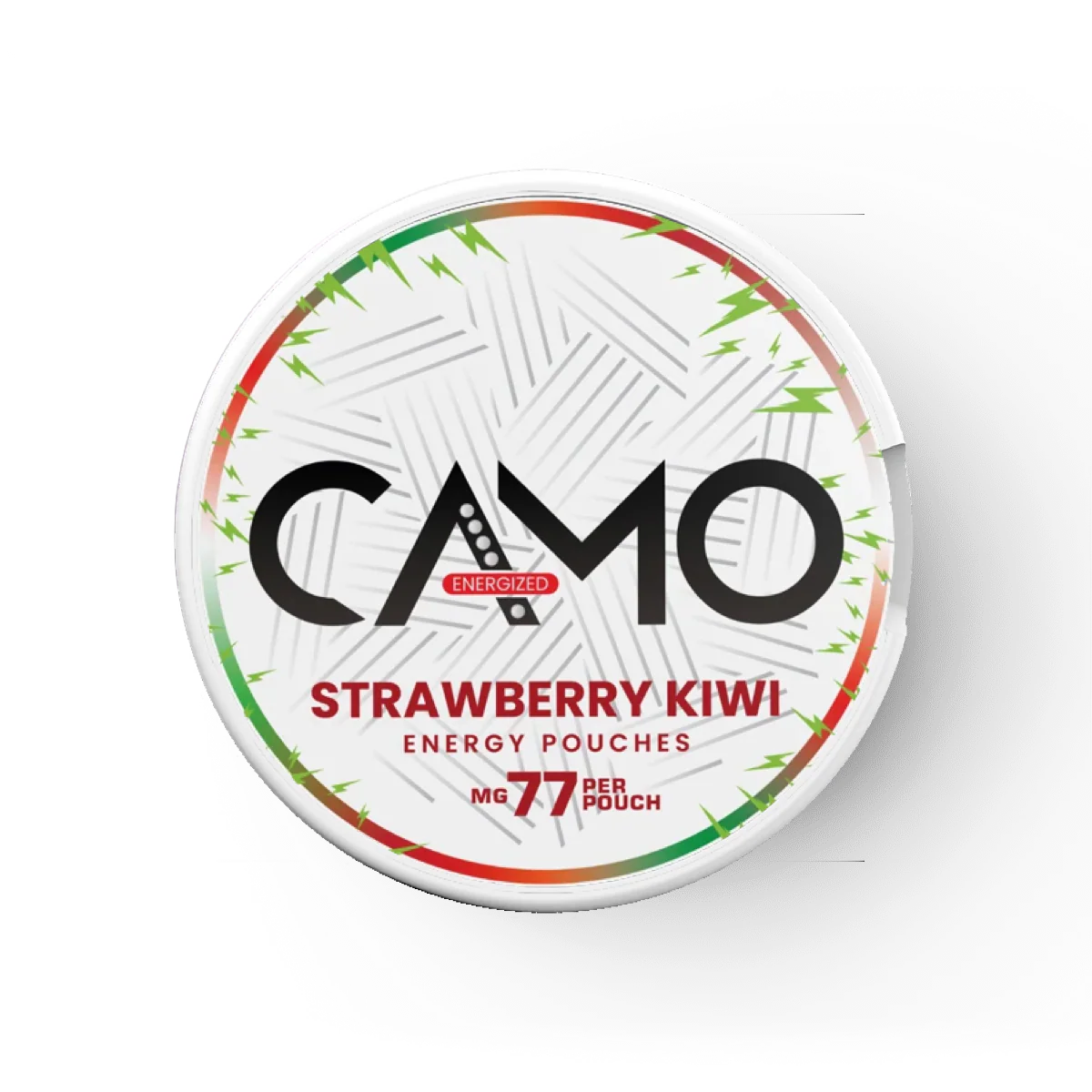 CAMO Energy Strawberry Kiwi kofeinové sáčky s příchutí jahody a kiwi, 77 mg kofeinu