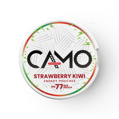 CAMO Energy Strawberry Kiwi kofeinové sáčky s příchutí jahody a kiwi, 77 mg kofeinu