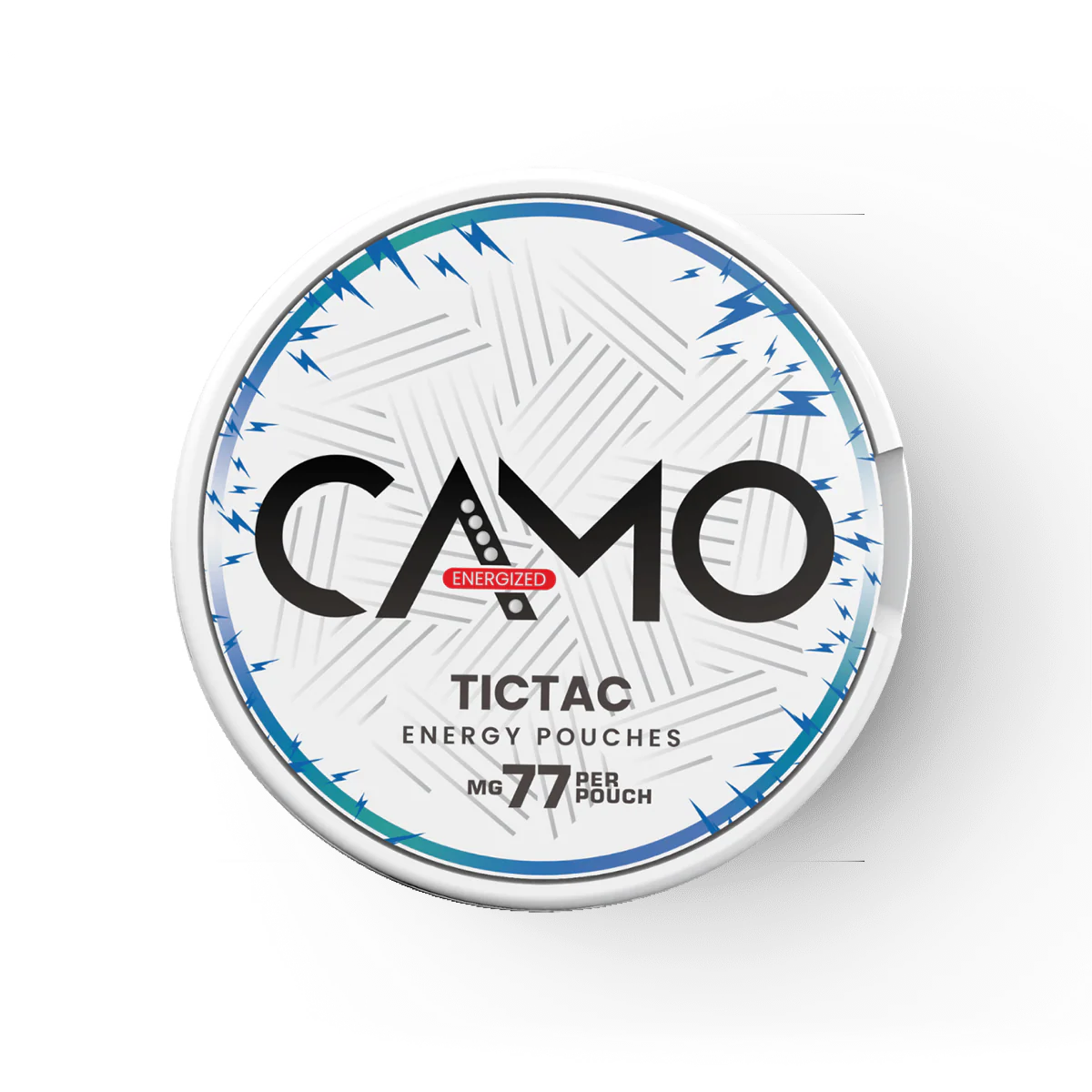 CAMO Energy Tictac kofeinové sáčky s osvěžující bonbonovou příchutí a 77 mg kofeinu