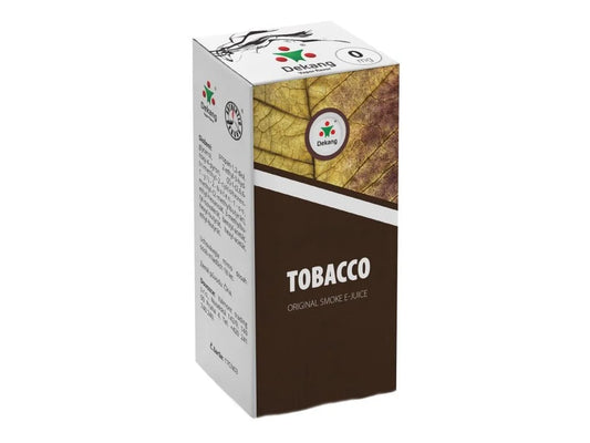 Dekang Tobacco 10 ml jemný tabákový e-liquid bez nikotinu 0 mg/ml s klasickou tabákovou příchutí a poměrem 30 VG / 70 PG