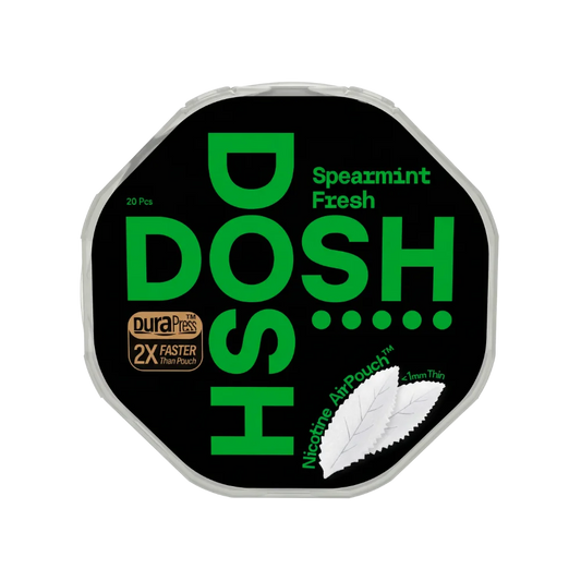 DOSH Spearmint Fresh Strong 9,8 mg – mátové nikotinové sáčky 20 ks