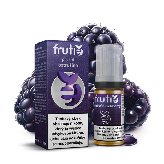 E-liquid Frutie 50/50 Blackberry 10 ml, ostružinová náplň do elektronické cigarety bez nikotinu 0mg
