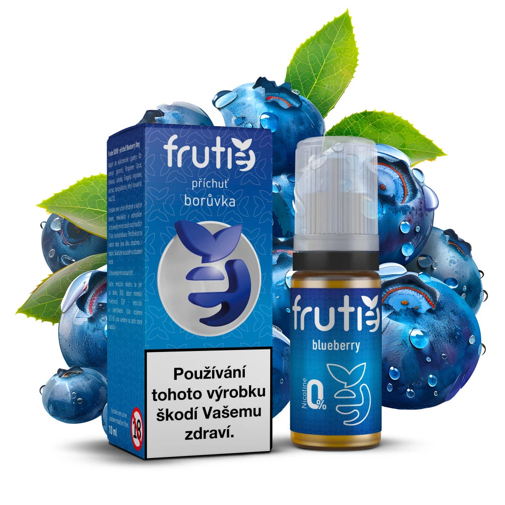 Frutie 50/50 Blueberry – borůvkový e-liquid 10 ml, lahvička bez nikotinu 0 mg/ml