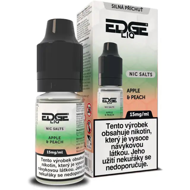 EDGE Salt Apple Peach e-liquid 10 ml 15 mg s příchutí jablka a broskve