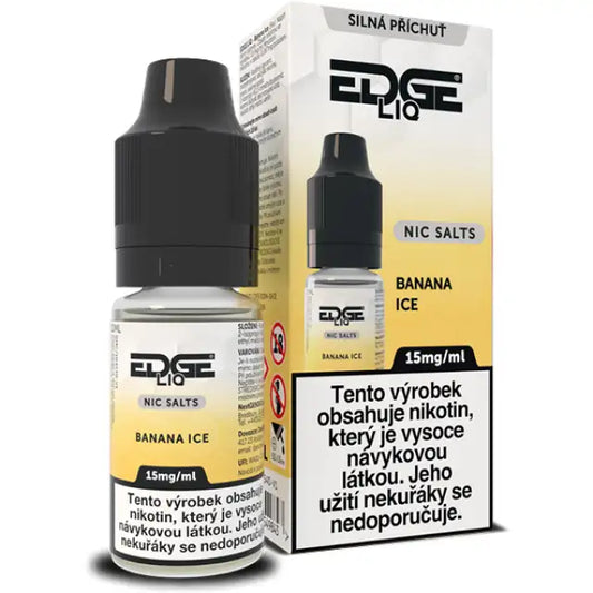 EDGE Salt Banana Ice e-liquid 10 ml 15 mg s příchutí banánu a chladivým ice efektem